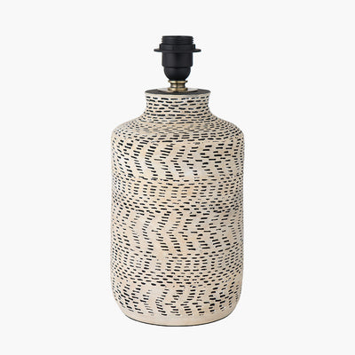 Pacific-Lifestyle-Atouk-Textured-Natural-and-Black-Stoneware-Table-Lamp-Base-with-Henry-35cm-Taupe-Handloom-Cylinder-Lampshade_2