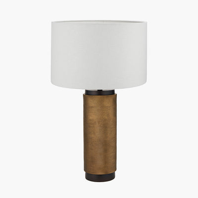 Pacific-Lifestyle-Aurelio-Brass-and-Black-Metal-Textured-Table-Lamp-Base-with-Lino-35cm-White-Self-Lined-Linen-Cylinder-Lampshade_1