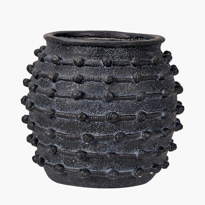 Pacific-Lifestyle-Black-Bobble-Fibrestone-Decorative-Planter-Large_1