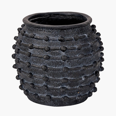 Pacific-Lifestyle-Black-Bobble-Fibrestone-Decorative-Planter-Large_3