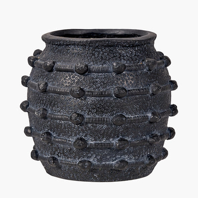 Pacific-Lifestyle-Black-Bobble-Fibrestone-Decorative-Planter_1