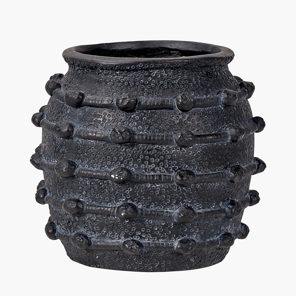 Pacific-Lifestyle-Black-Bobble-Fibrestone-Decorative-Planter_2