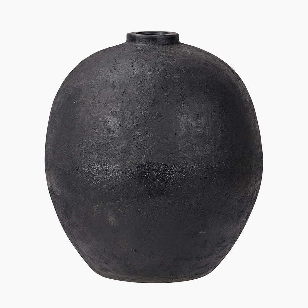 Pacific-Lifestyle-Black-Fibrestone-Decorative-Vase_1