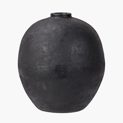 Pacific-Lifestyle-Black-Fibrestone-Decorative-Vase_1