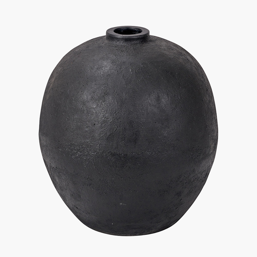 Pacific-Lifestyle-Black-Fibrestone-Decorative-Vase_3