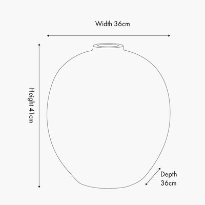Pacific-Lifestyle-Black-Fibrestone-Decorative-Vase_Dimensions