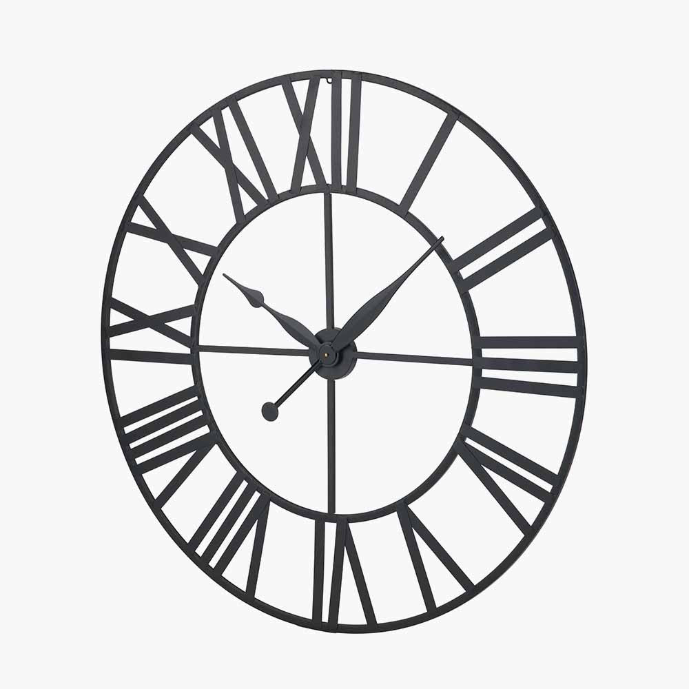 Pacific-Lifestyle-Black-Metal-Large-Round-Wall-Clock_2