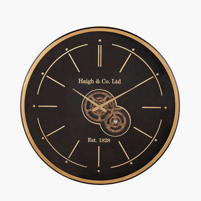 Pacific-Lifestyle-Black-and-Champagne-Gold-Wood-Working-Cog-Wall-Clock_1