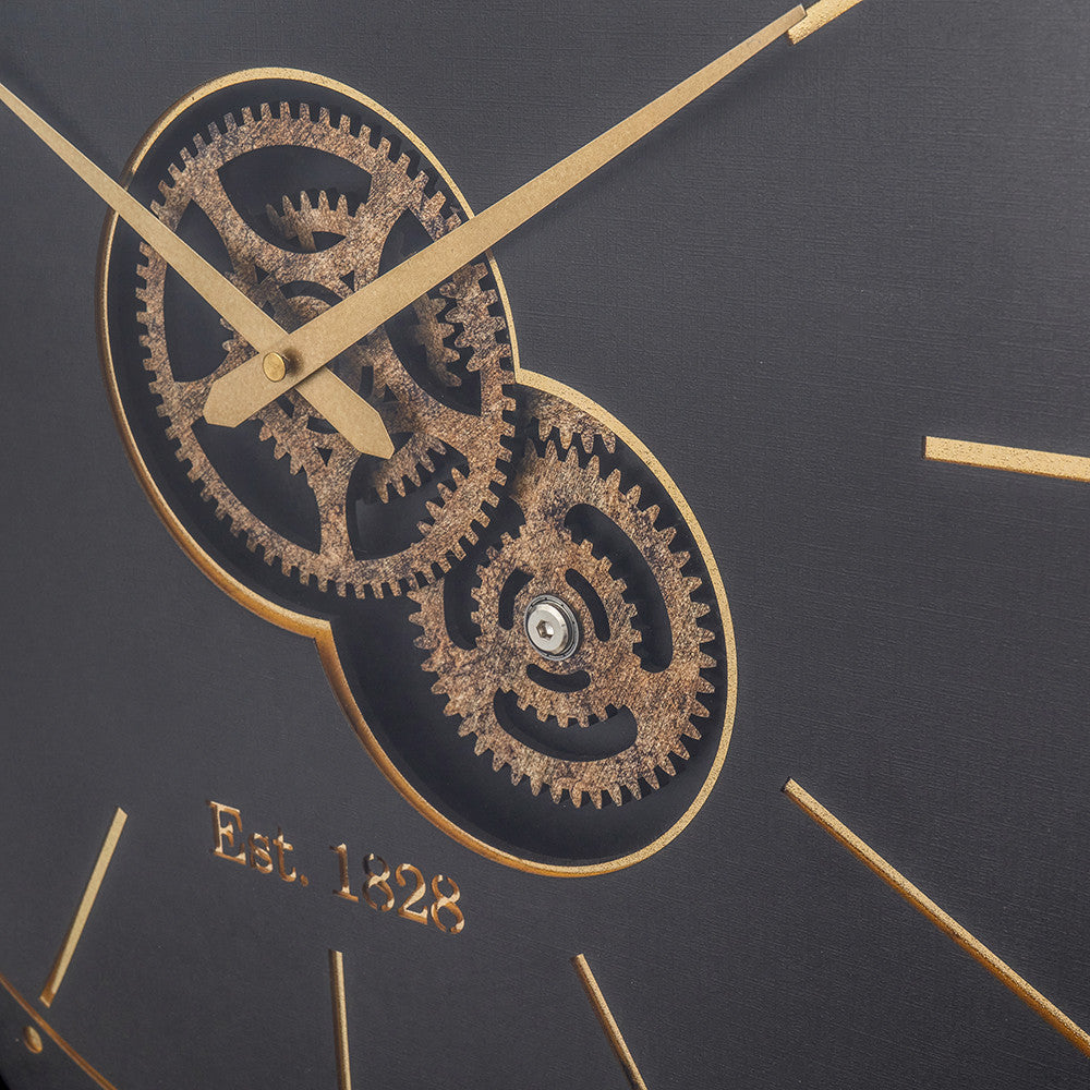 Pacific-Lifestyle-Black-and-Champagne-Gold-Wood-Working-Cog-Wall-Clock_6