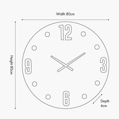 Pacific-Lifestyle-Black-and-Gold-Metal-Retro-Wall-Clock_Dimensions