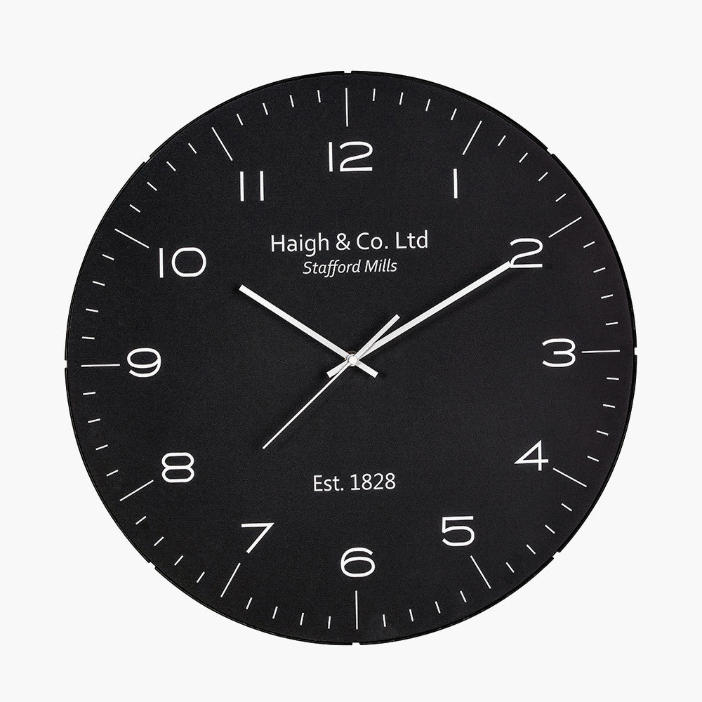 Pacific-Lifestyle-BlackandSilverDomeGlassWallClock_1