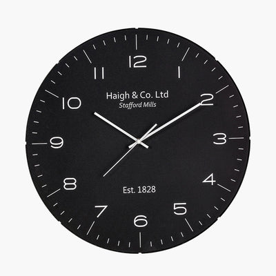 Pacific-Lifestyle-BlackandSilverDomeGlassWallClock_1