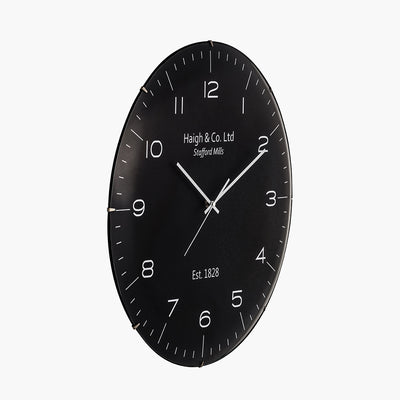 Pacific-Lifestyle-BlackandSilverDomeGlassWallClock_2