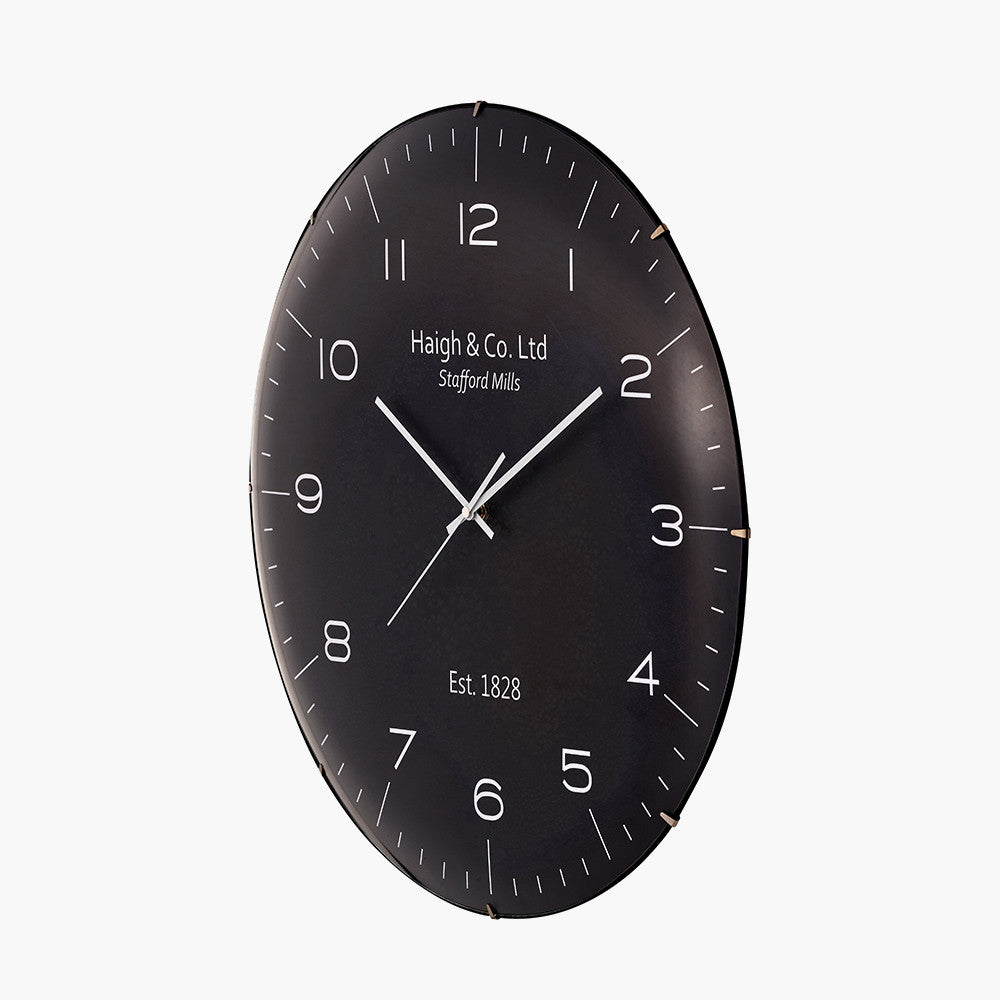 Pacific-Lifestyle-BlackandSilverDomeGlassWallClock_3