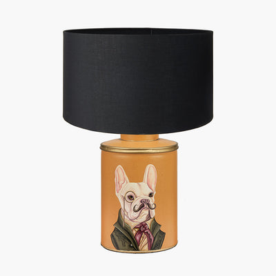 Pacific-Lifestyle-Boston-Terrier-Mustard-Hand-Painted-Metal-Table-Lamp-Base-with-Harry-35cm-Black-Cotton-Mix-Cylinder-Lampshade_1