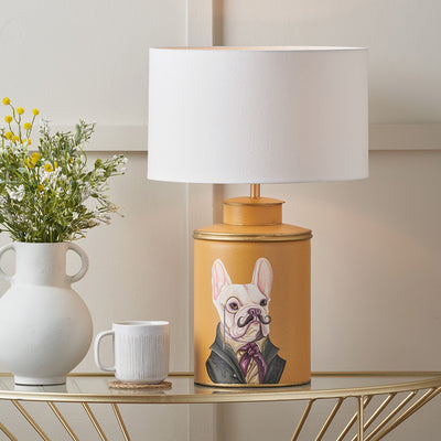 Pacific-Lifestyle-Boston-Terrier-Mustard-Hand-Painted-Metal-Table-Lamp-Base-with-Henry-35cm-White-Handloom-Cylinder-Lampshade_11