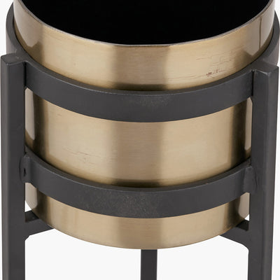 Pacific-Lifestyle-Brass-and-Matt-Black-Metal-Floor-Planter_4