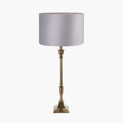 Pacific-Lifestyle-Canterbury-Antique-Brass-Metal-Table-Lamp-Base-with-Rene-35cm-Light-Grey-Velvet-Cylinder-Lampshade_1