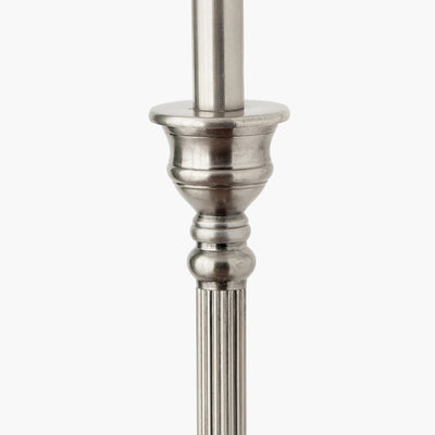 Pacific-Lifestyle-Canterbury-Antique-Silver-Metal-Floor-Lamp-Base-with-Henry-45cm-Grey-Handloom-Cylinder-Lampshade_5
