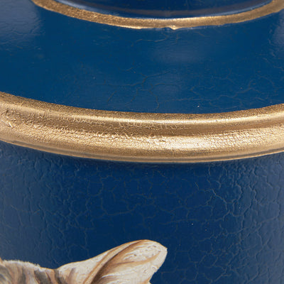 Pacific-Lifestyle-Cat-Blue-Hand-Painted-Metal-Table-Lamp-Base-with-Henry-35cm-Mustard-Handloom-Cylinder-Lampshade_6