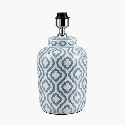 Pacific-Lifestyle-Celia-Grey-and-White-Pattern-Ceramic-Table-Lamp-Base-with-Harry-30cm-Ivory-Cotton-Mix-Cylinder-Lampshade_2