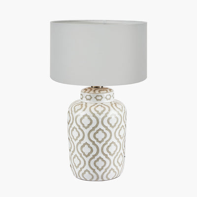 Pacific-Lifestyle-Celia-Taupe-and-White-Pattern-Ceramic-Table-Lamp-Base-with-Harry-30cm-Ivory-Cotton-Mix-Cylinder-Lampshade_1