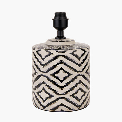 Pacific-Lifestyle-Chirala-Black-and-White-Ikat-Ceramic-Table-Lamp-Base-with-Bow-35cm-Black-Velvet-Cylinder-Lampshade_3