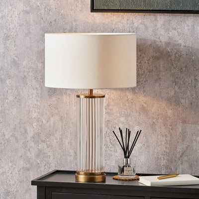 Pacific-Lifestyle-Ciara-Clear-Glass-and-Antique-Brass-Metal-Table-Lamp-Base-with-Henry-35cm-White-Handloom-Cylinder-Lampshade_11