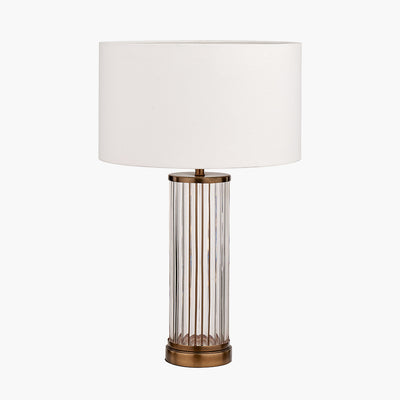 Pacific-Lifestyle-Ciara-Clear-Glass-and-Antique-Brass-Metal-Table-Lamp-Base-with-Henry-35cm-White-Handloom-Cylinder-Lampshade_1