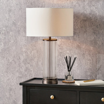 Pacific-Lifestyle-Ciara-Clear-Glass-and-Antique-Bronze-Metal-Table-Lamp-Base-with-Henry-35cm-White-Handloom-Cylinder-Lampshade_10