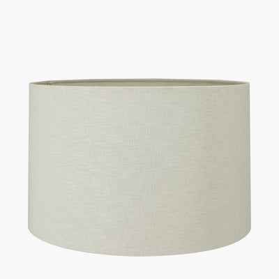 Pacific Lifestyle Alia Grey Wash Turned Mango Wood Floor Lamp Base with Lino 45cm Cream Self Lined Linen Cylinder Lampshade 5