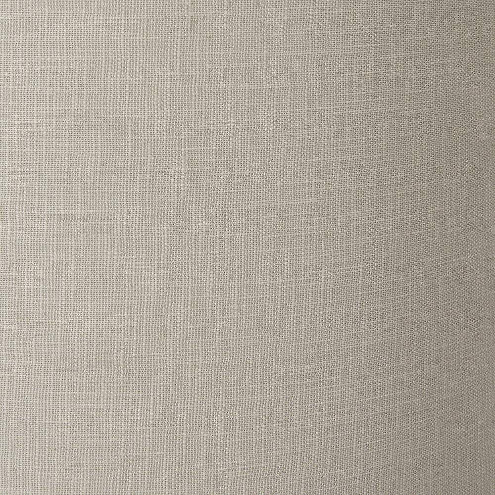 Pacific Lifestyle Alina White Dot Design Stoneware Table Lamp Base with Lino 30cm Grey Self Lined Linen Cylinder Lampshade 3
