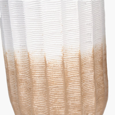 Pacific Lifestyle Amalia Natural Ombre Textured Stoneware Tall Table Lamp Base with Harry 35cm Ivory Cotton Mix Cylinder Lampshade 6