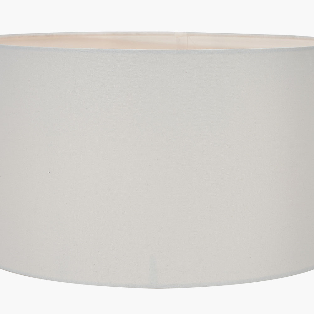 Pacific Lifestyle Amalia Natural Ombre Textured Stoneware Tall Table Lamp Base with Harry 35cm Ivory Cotton Mix Cylinder Lampshade 7