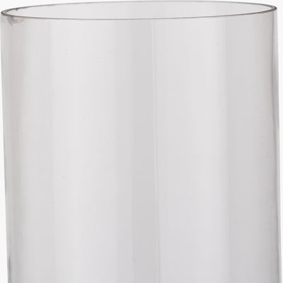 Pacific Lifestyle Antique Brass Finish Metal and Clear Glass Hurricane Large 2