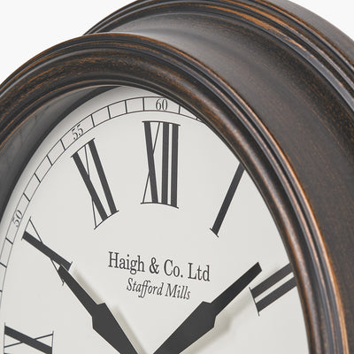 Pacific Lifestyle Antique Bronze Effect Indoor Outdoor Wall Clock 4