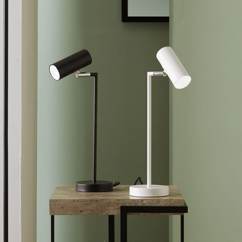 Pacific Lifestyle Arris White Task Table Lamp