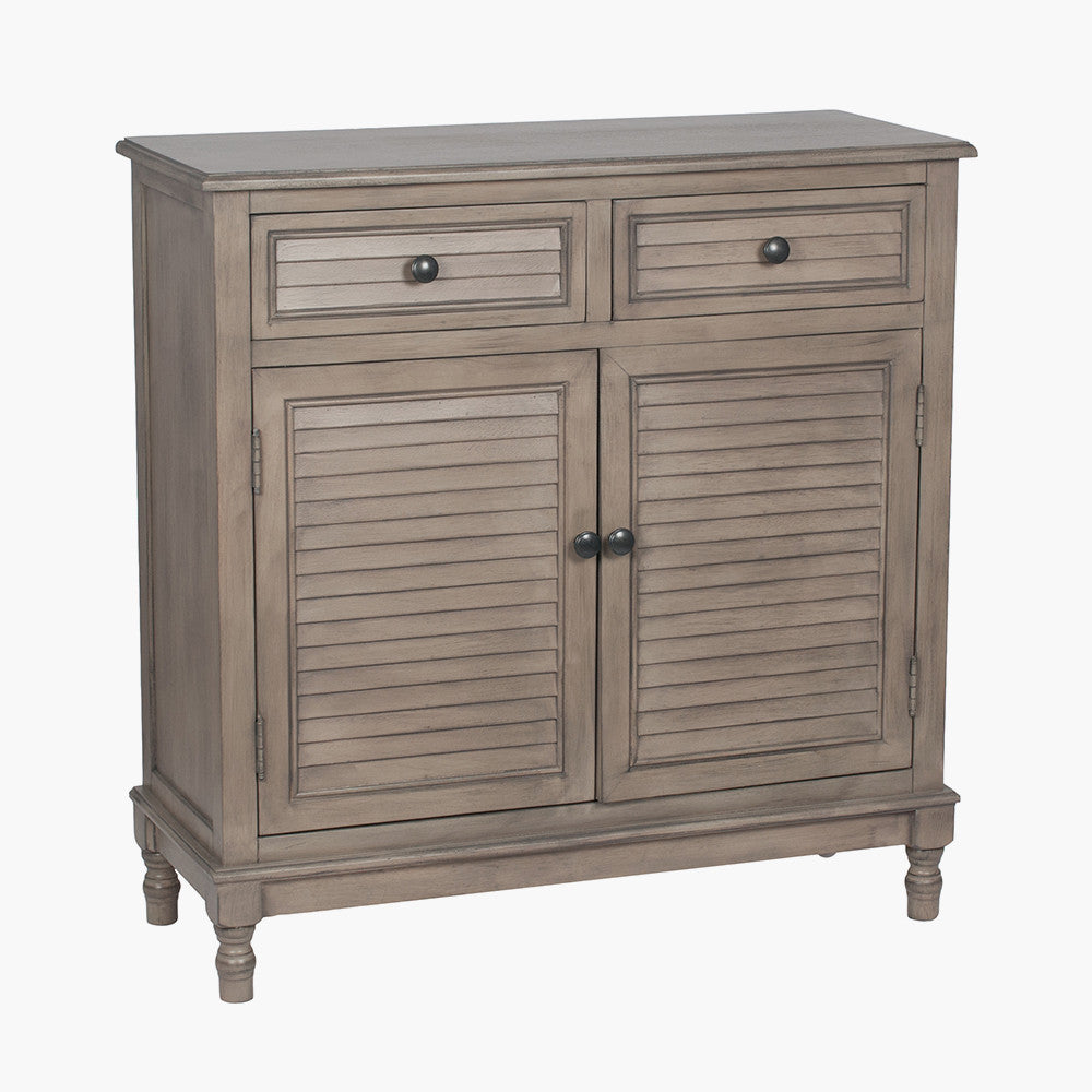 Pacific Lifestyle Ashwell Taupe Pine Wood 2 Drawer 2 Door Unit 2