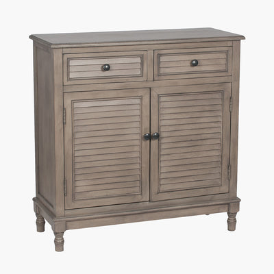 Pacific Lifestyle Ashwell Taupe Pine Wood 2 Drawer 2 Door Unit 2