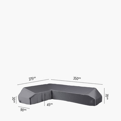Pacific Lifestyle Platform Aerocover Right Hand 350x275x90xH30/45/70cm high Dimensions
