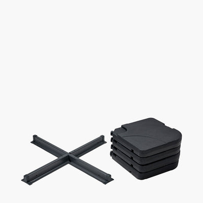 Pacific Lifestyle S/4 Plastic Parasol Cross Base Containers 2