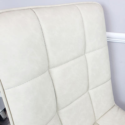Tara Faux Leather Dining Chair with plain Back & Stitch Detail