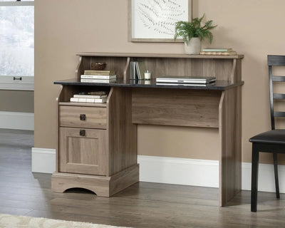 Teknik-Farmhouse-Desk-in-Salt-Oak-with-Rosso-Slate-Accents