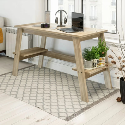 Teknik-Office-Baylor-Trestle-Office-Desk-in-Sonoma-Oak-Effect-Finish