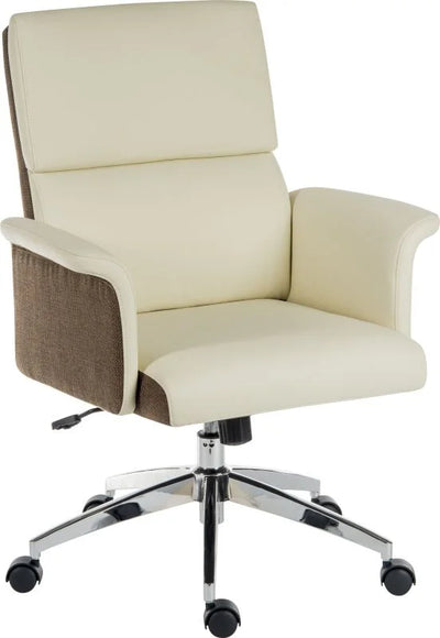 Teknik-Office-Elegance-Medium-Back-Executive-Chair-Cream-2