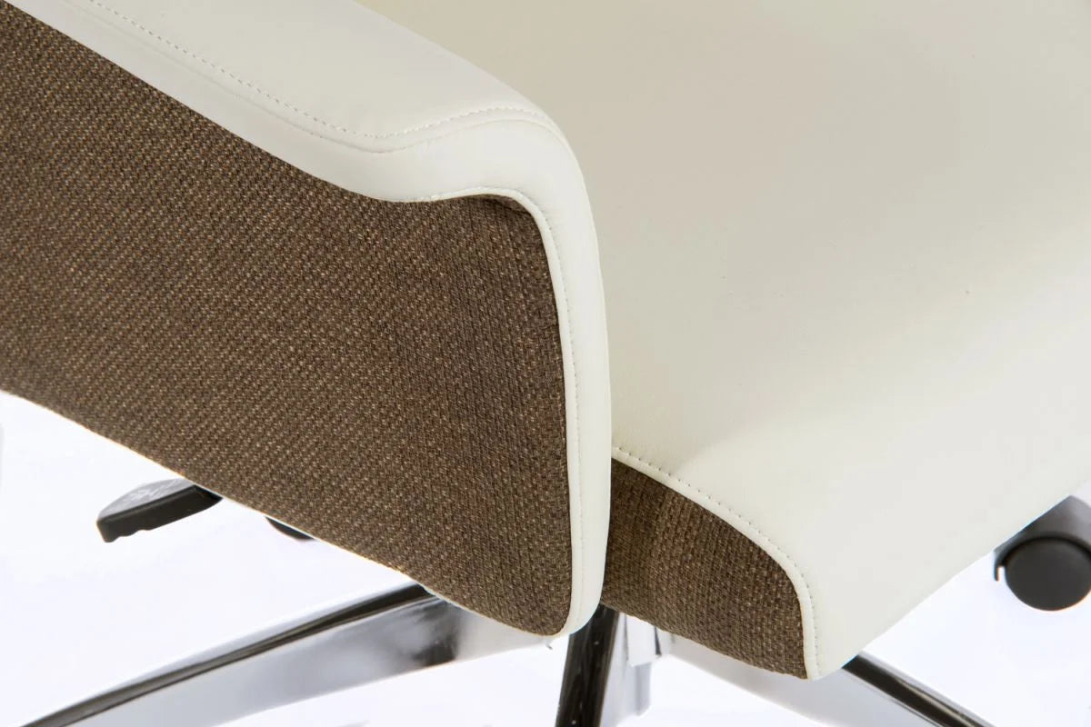 Teknik-Office-Elegance-Medium-Back-Executive-Chair-Cream-3