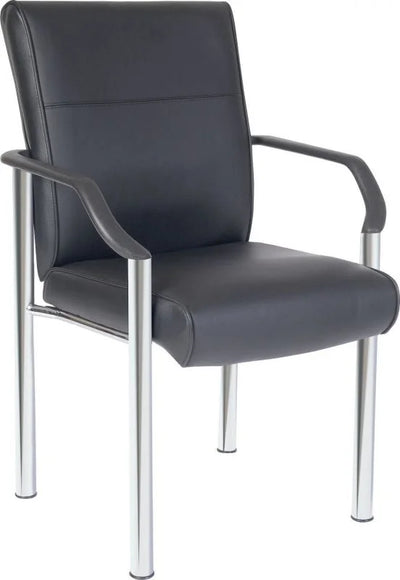 Teknik-Office-Greenwich-Black-Leather-Faced-Reception-Chair-2