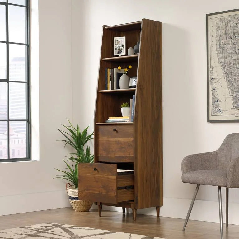 Teknik-Office-Hampstead-Park-Narrow-Bookcase-in-Grand-Walnut_2