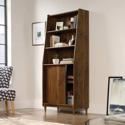 Teknik-Office-Hampstead-Park-Wide-Bookcase-in-Grand-Walnut_2