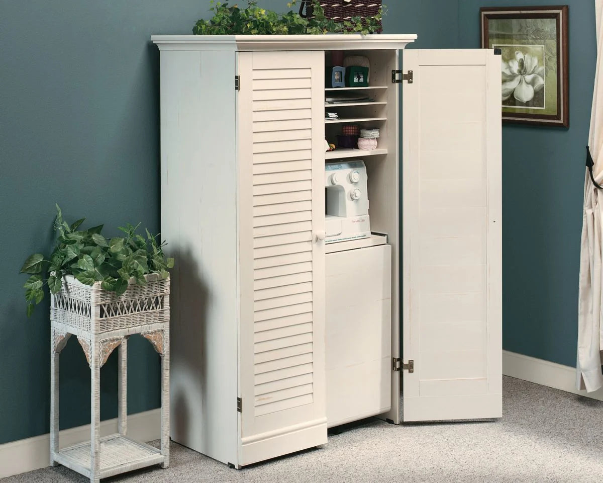 Teknik-Office-Hideaway-Office-Desk-Station-in-Antiqued-White_2